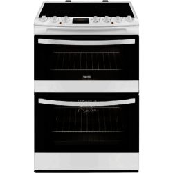 Zanussi ZCV68310WA Electric Ceramic Double Oven Cooker in White